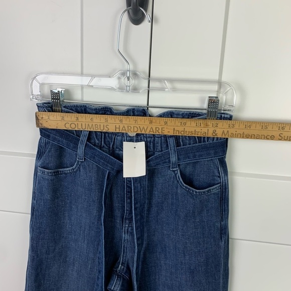 NWT J Crew Factory Paperbag Slim Wide Leg Jeans Size 24T 24 Tall - Picture 7 of 9